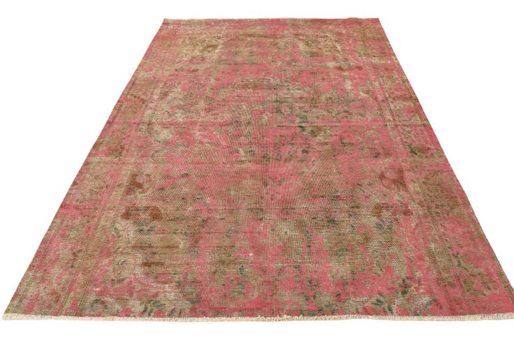 Detail image of 6' 2 x 8' 10 Hand Knotted Ultra Vintage Persian Wool Rug