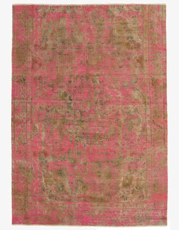 6' 2 x 8' 10 Hand Knotted Ultra Vintage Persian Wool Rug