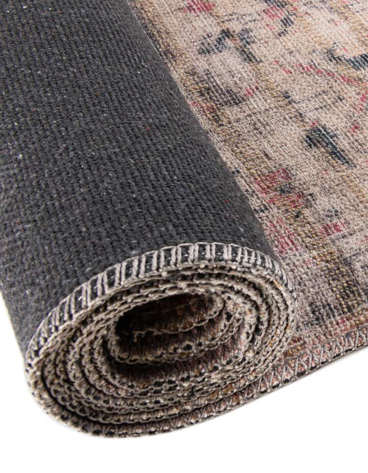 5' 3 x 5' 3 Washable Nostalgia Round Rug