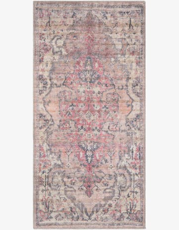 2' x 4' Washable Nostalgia Runner Rug