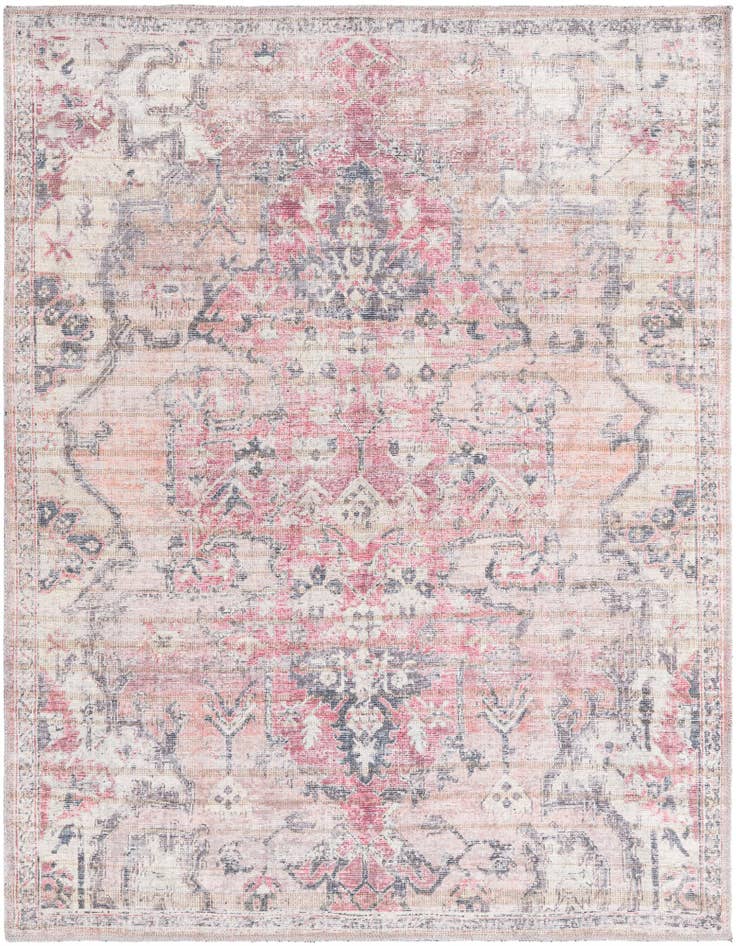 Detail image of 5' 3 x 5' 3 Washable Nostalgia Square Rug