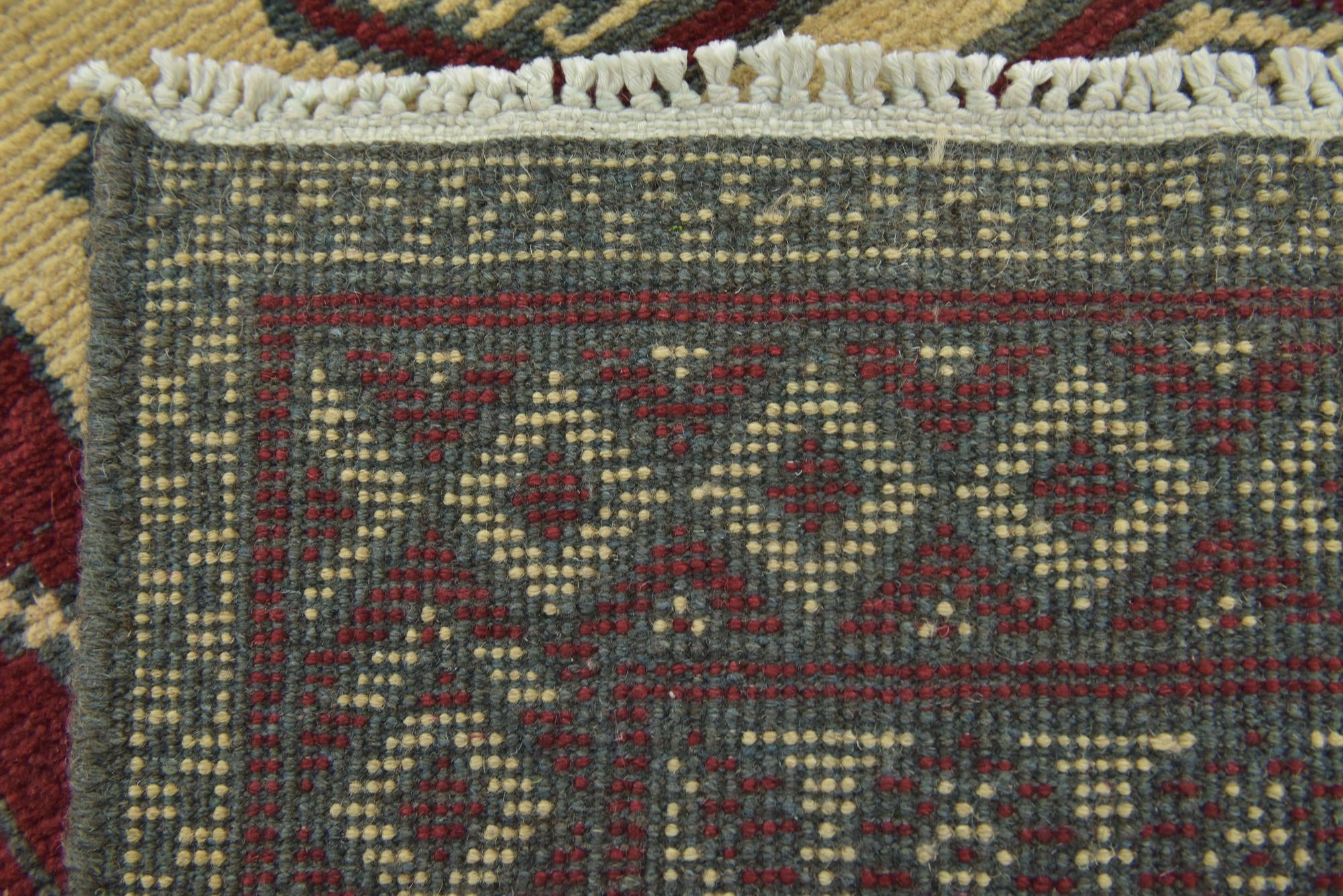 3' 2 x 5' Hand Knotted Afghan Akhche Wool Rug