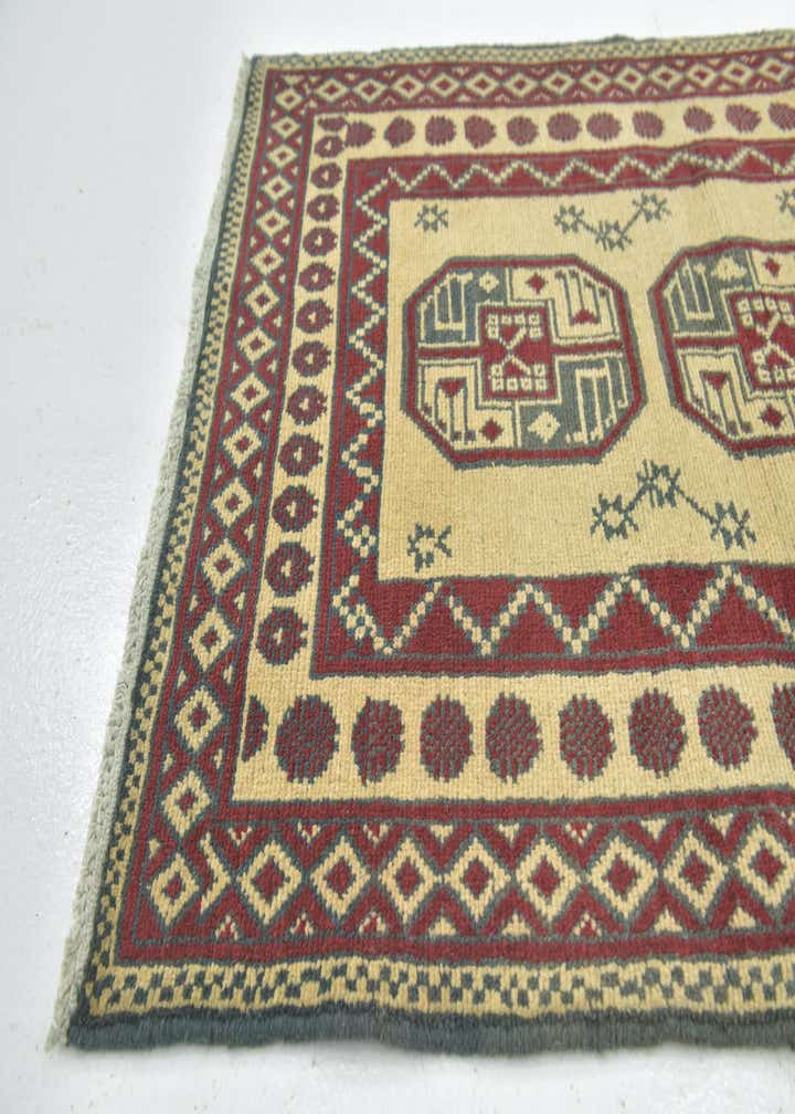 3' 2 x 5' Hand Knotted Afghan Akhche Wool Rug