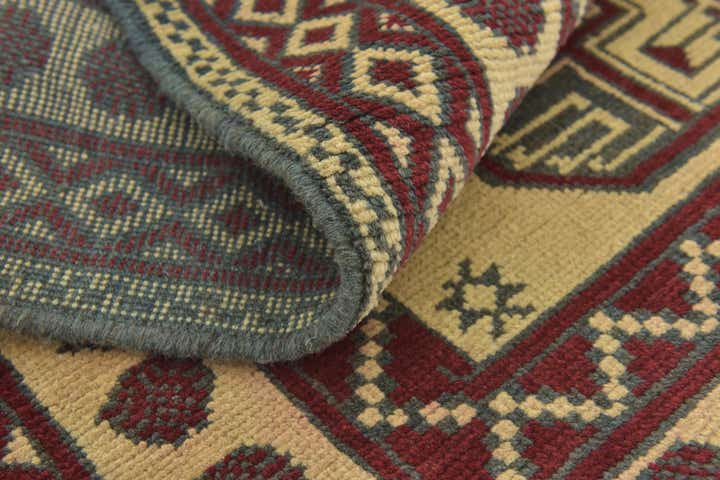 3' 2 x 5' Hand Knotted Afghan Akhche Wool Rug