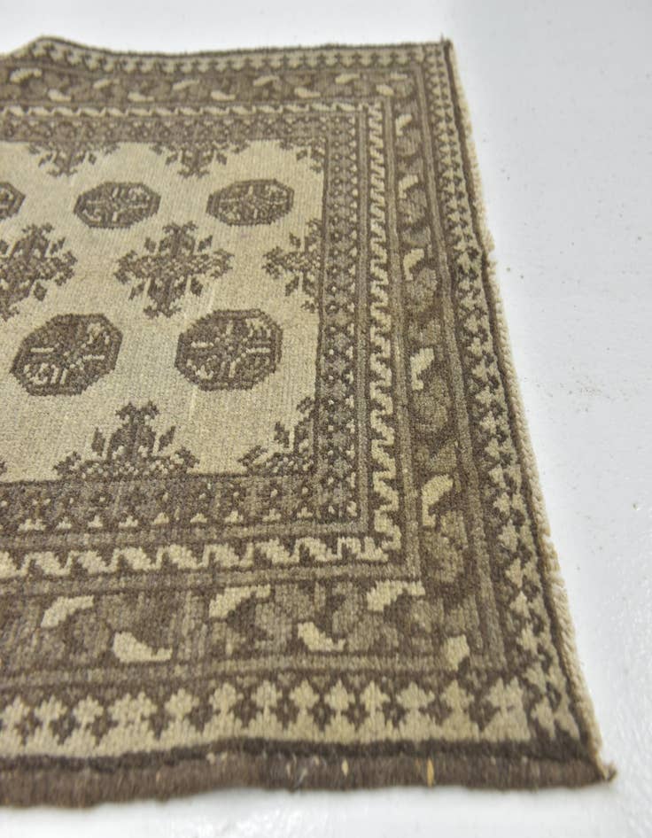 Detail image of 3' x 4' 3  Hand Knotted Afghan Akhche Wool Rug