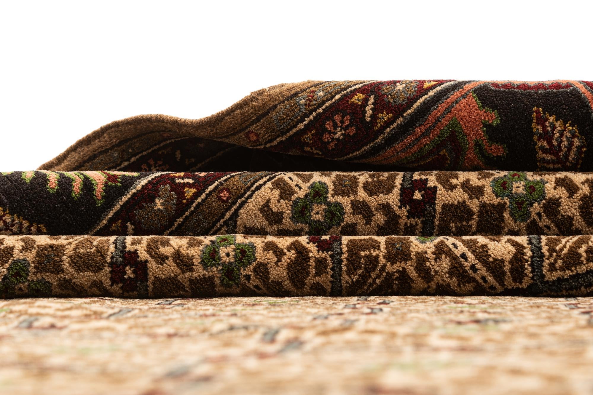 6' 7 x 9' 9 Hand Knotted Afghan Ersari Wool Rug