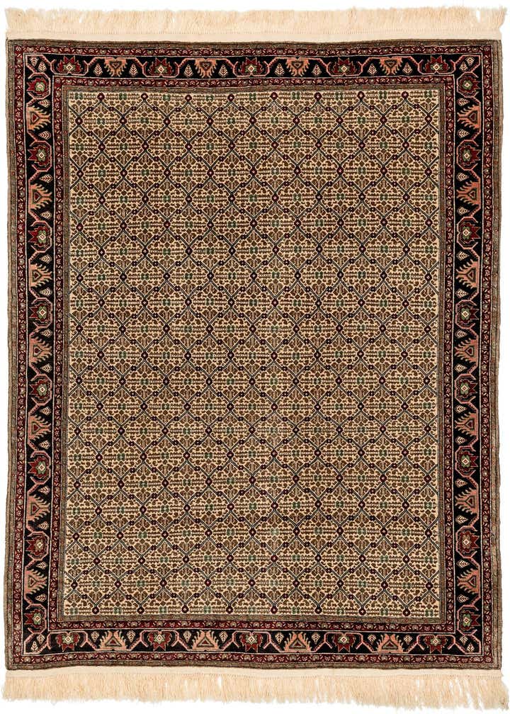 6' 7 x 9' 9 Hand Knotted Afghan Ersari Wool Rug