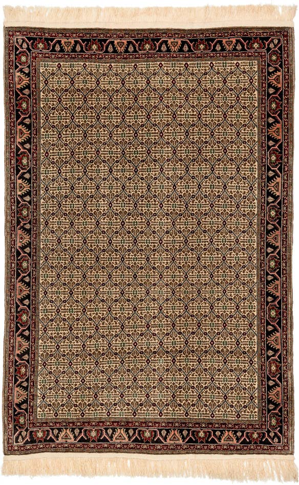 Detail image of 6' 7 x 9' 9 Hand Knotted Afghan Ersari Wool Rug