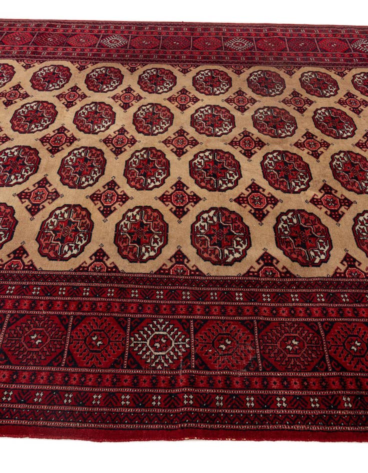 Detail image of 6' 6 x 10' 1  Hand Knotted Afghan Ersari Oriental Wool Rug