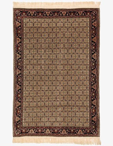 6' 7 x 9' 9 Hand Knotted Afghan Ersari Wool Rug