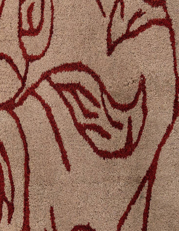 Detail image of 7' 11 x 10' 11 Agra Wool Rug