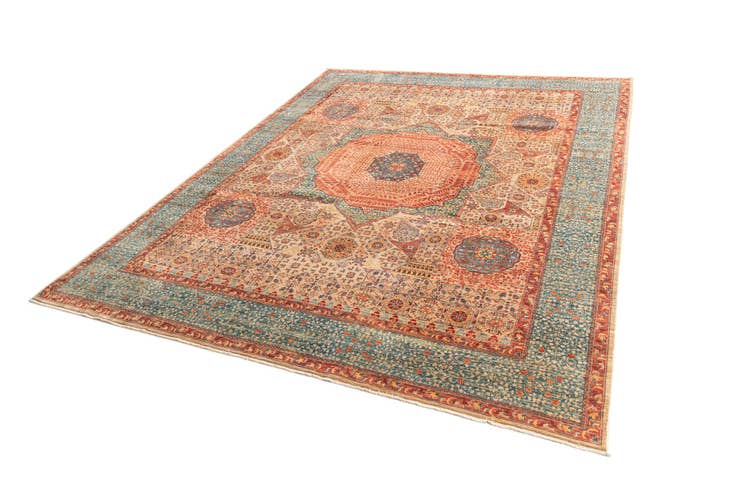 Detail image of 9' 4 x 12' Hand Knotted Amina Rug