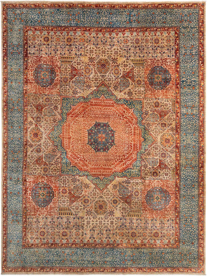 Detail image of 9' 4 x 12' Hand Knotted Amina Rug