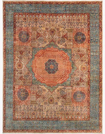 9' 4 x 12' Hand Knotted Amina Rug