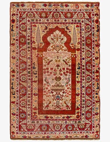 5' x 7' 10 Hand Knotted Anatolian Wool Rug