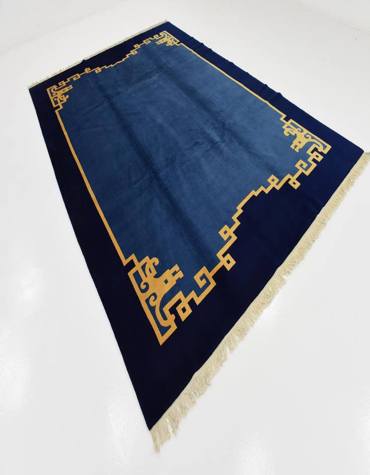 Detail image of 8' x 11' 7  Hand Knotted Antique Finish Wool Rug