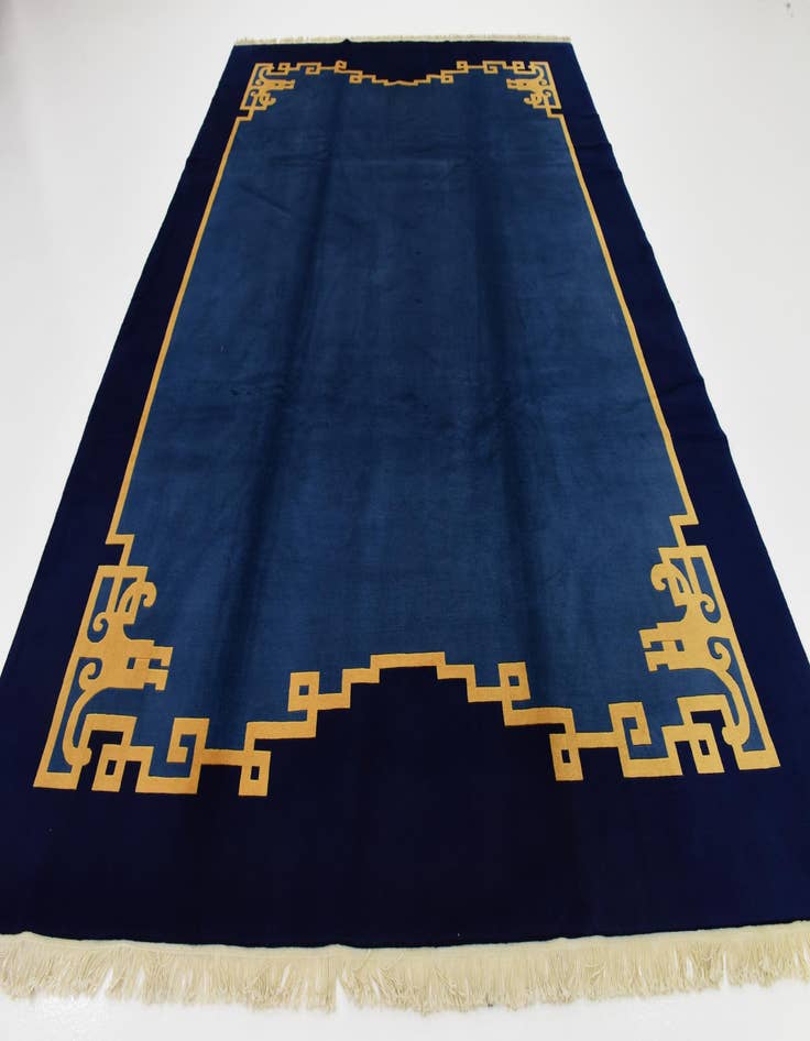 Detail image of 8' x 11' 7  Hand Knotted Antique Finish Wool Rug