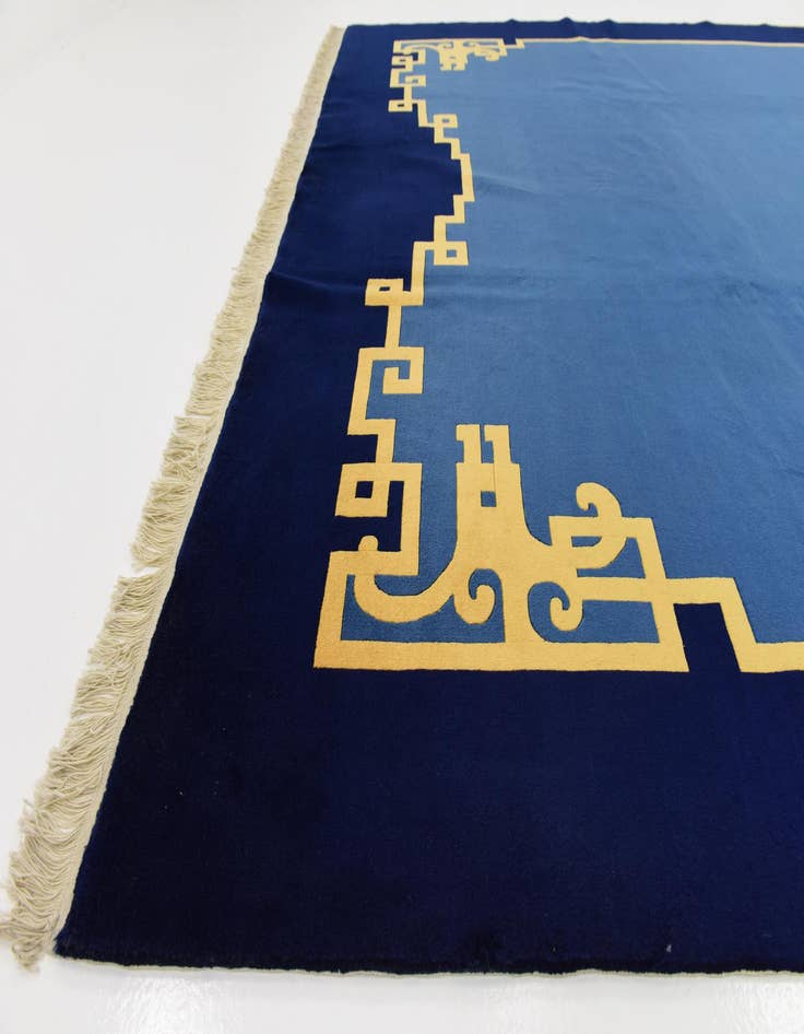 Detail image of 8' x 11' 7  Hand Knotted Antique Finish Wool Rug