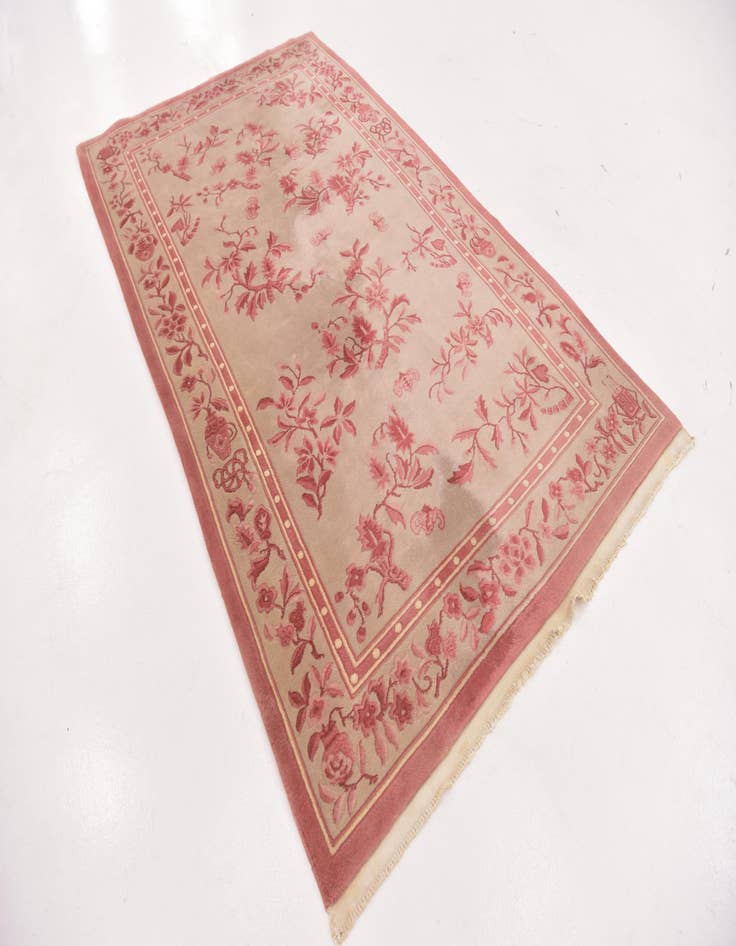 Detail image of 5' x 8' 4 Hand Knotted Antique Finish Wool Rug