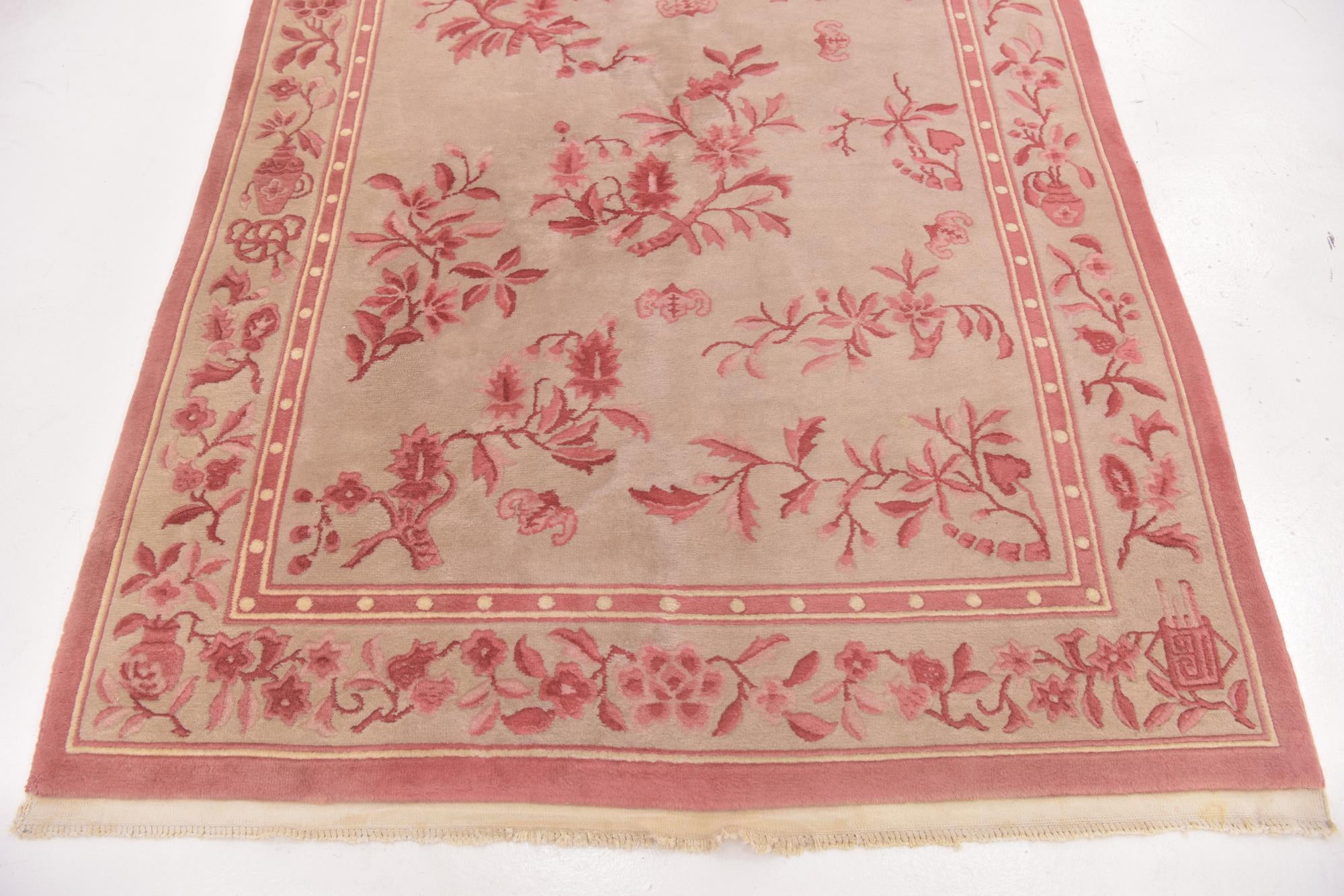 5' x 8' 4 Hand Knotted Antique Finish Wool Rug