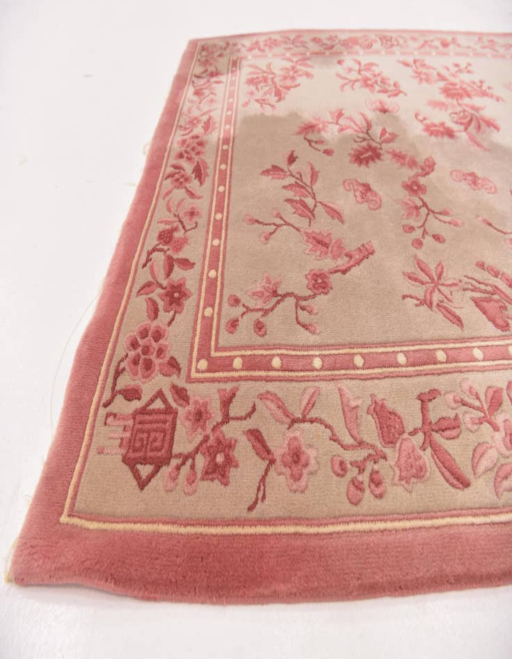 Detail image of 5' x 8' 4 Hand Knotted Antique Finish Wool Rug