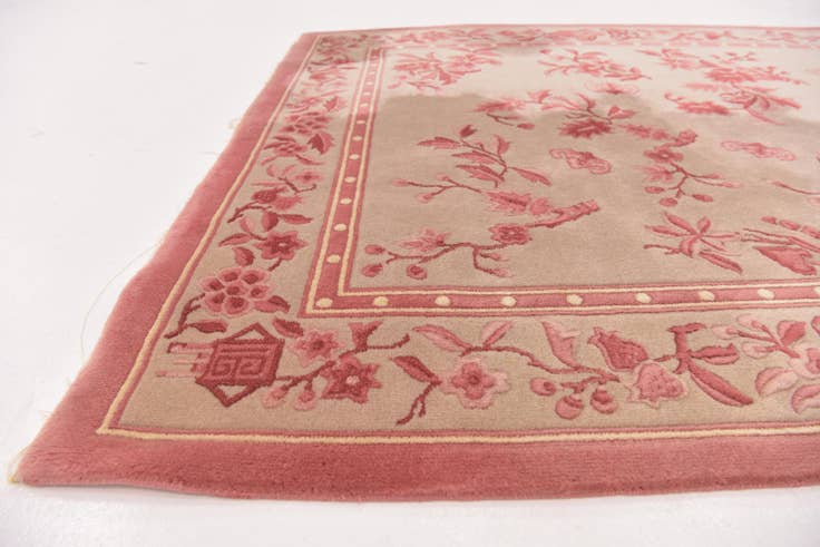 Detail image of 5' x 8' 4 Hand Knotted Antique Finish Wool Rug