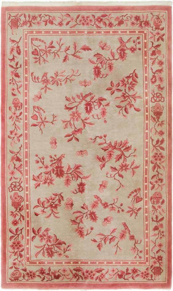 Detail image of 5' x 8' 4 Hand Knotted Antique Finish Wool Rug