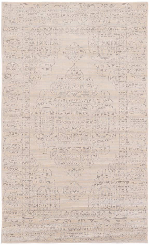 Detail image of 4' 10 x 8' Aqua Rug