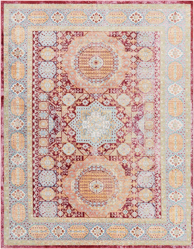 Detail image of 9' x 12' 2 Aqua Rug