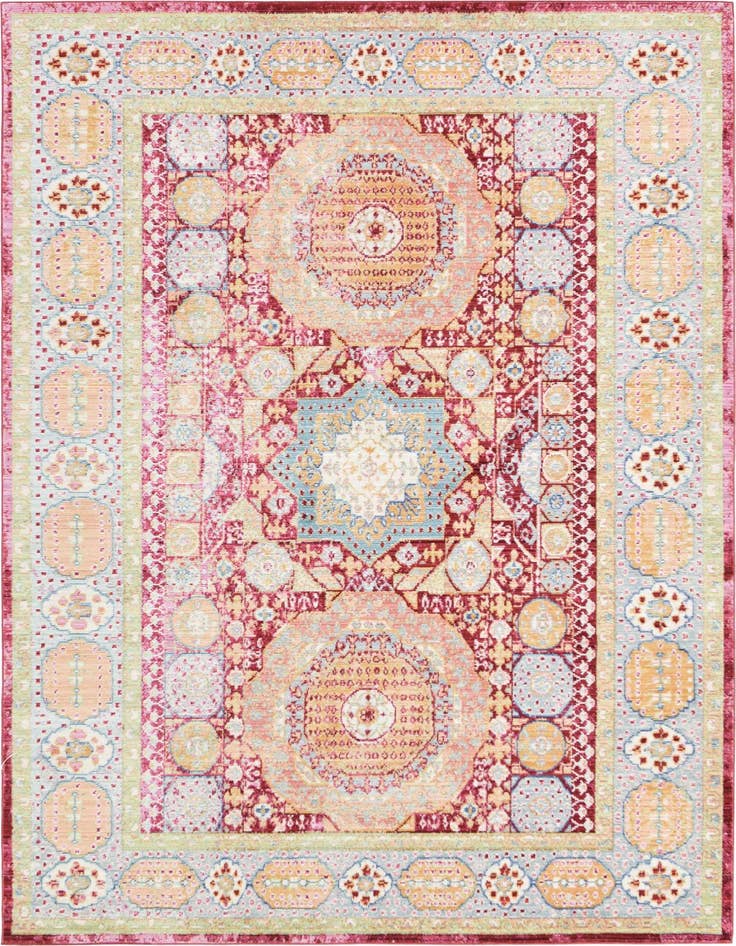 Detail image of 5' x 8' Aqua Rug