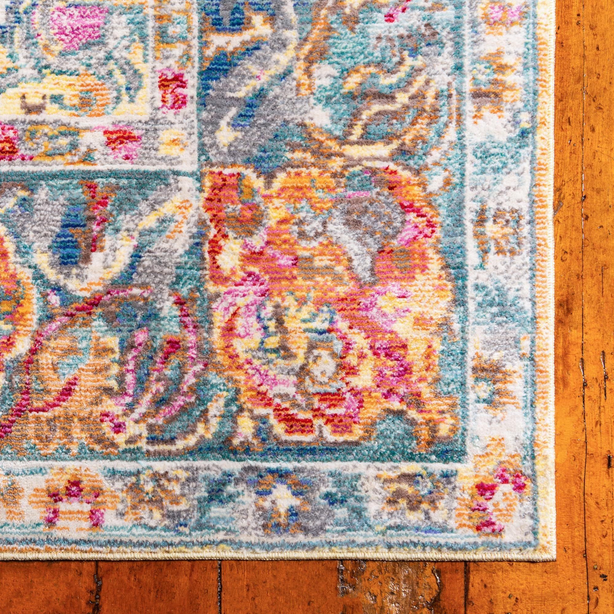 4' x 6' Aqua Rug