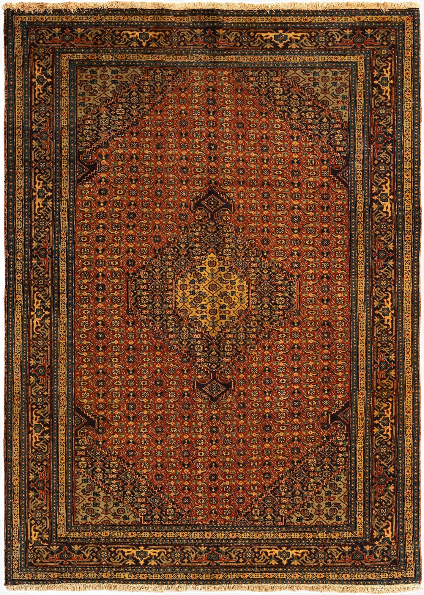6' 4 x 9' 1 Ardabil Wool Rug