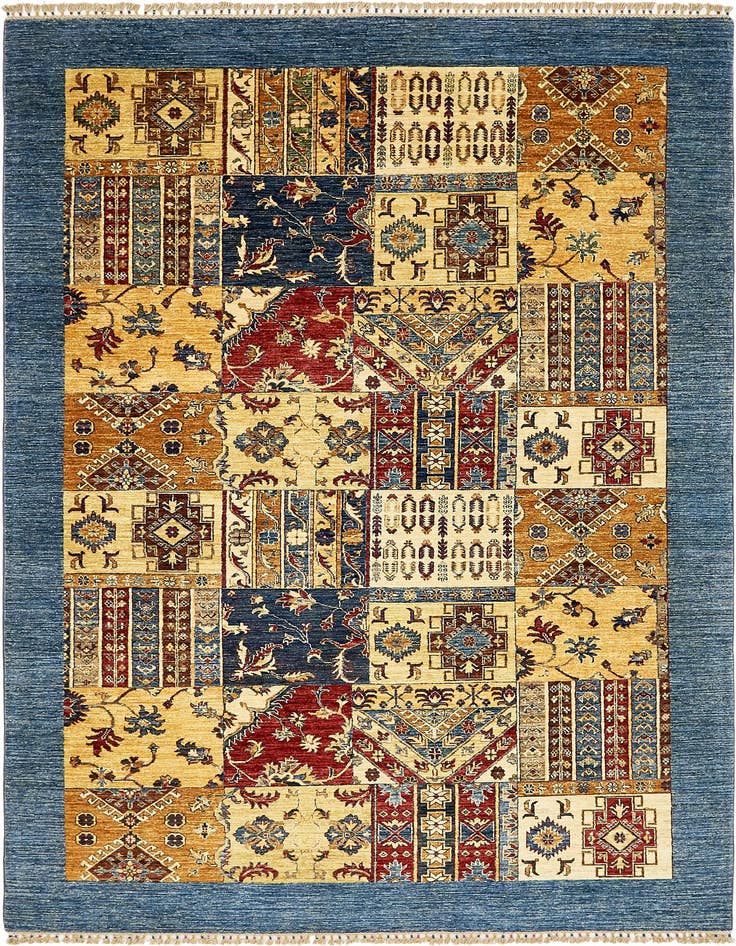 Detail image of 6' 8 x 10' Hand Knotted Ariana Ziegler Rug