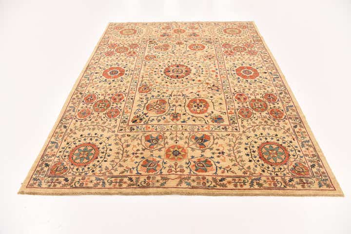 6' 2 x 8' 2 Hand Knotted Ariana Ziegler Oriental Rug