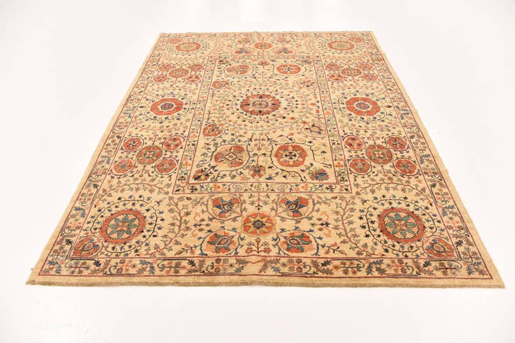 Detail image of 6' 2 x 8' 2 Hand Knotted Ariana Ziegler Oriental Rug