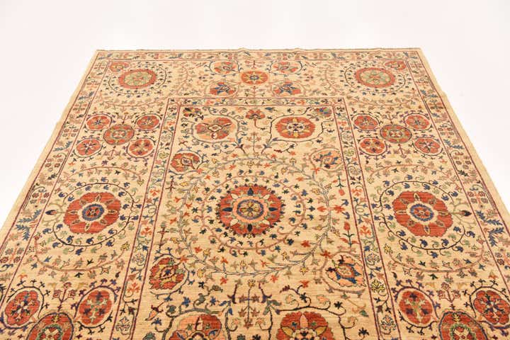 6' 2 x 8' 2 Hand Knotted Ariana Ziegler Oriental Rug