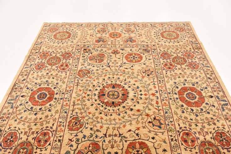 Detail image of 6' 2 x 8' 2 Hand Knotted Ariana Ziegler Oriental Rug