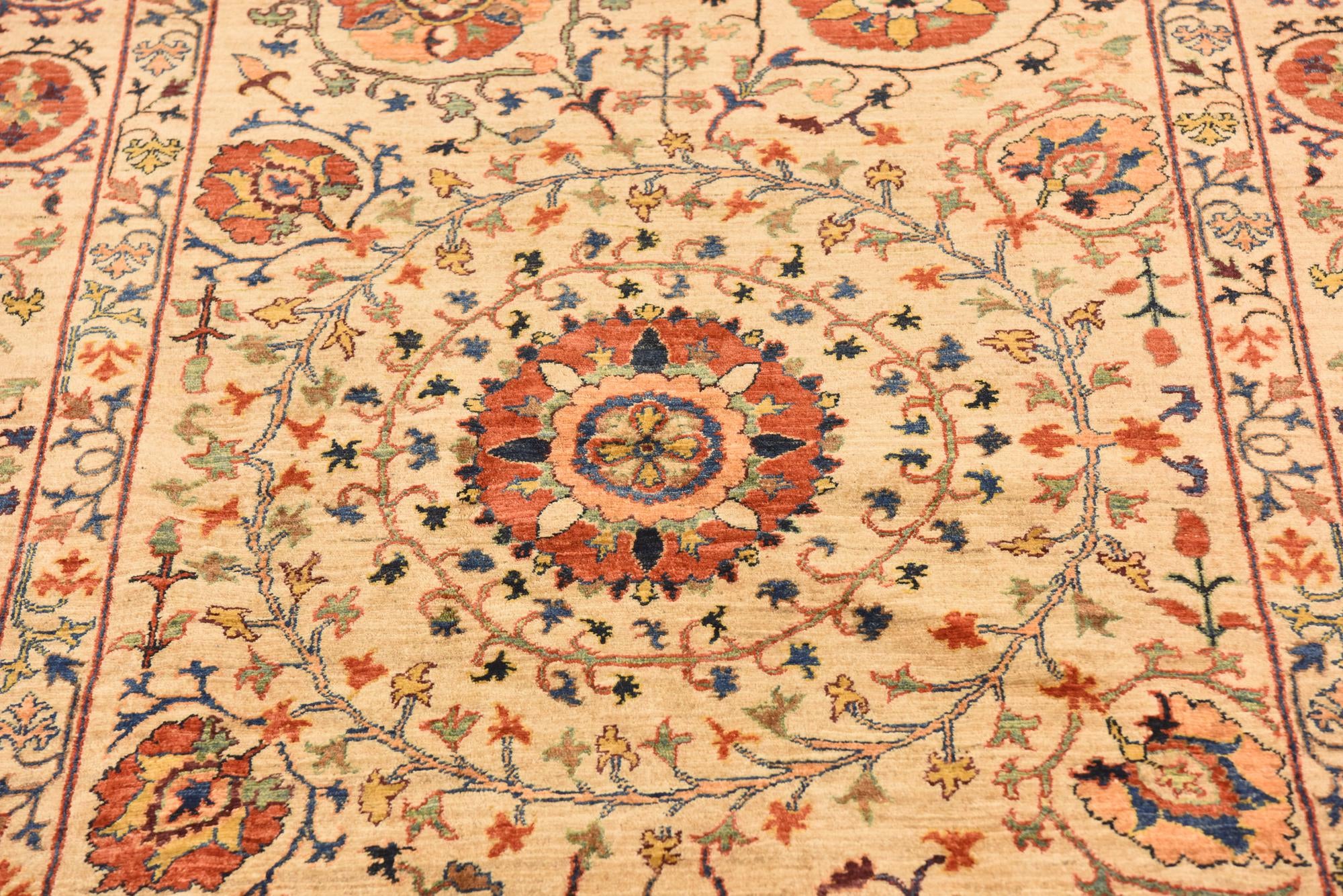 6' 2 x 8' 2 Hand Knotted Ariana Ziegler Oriental Rug