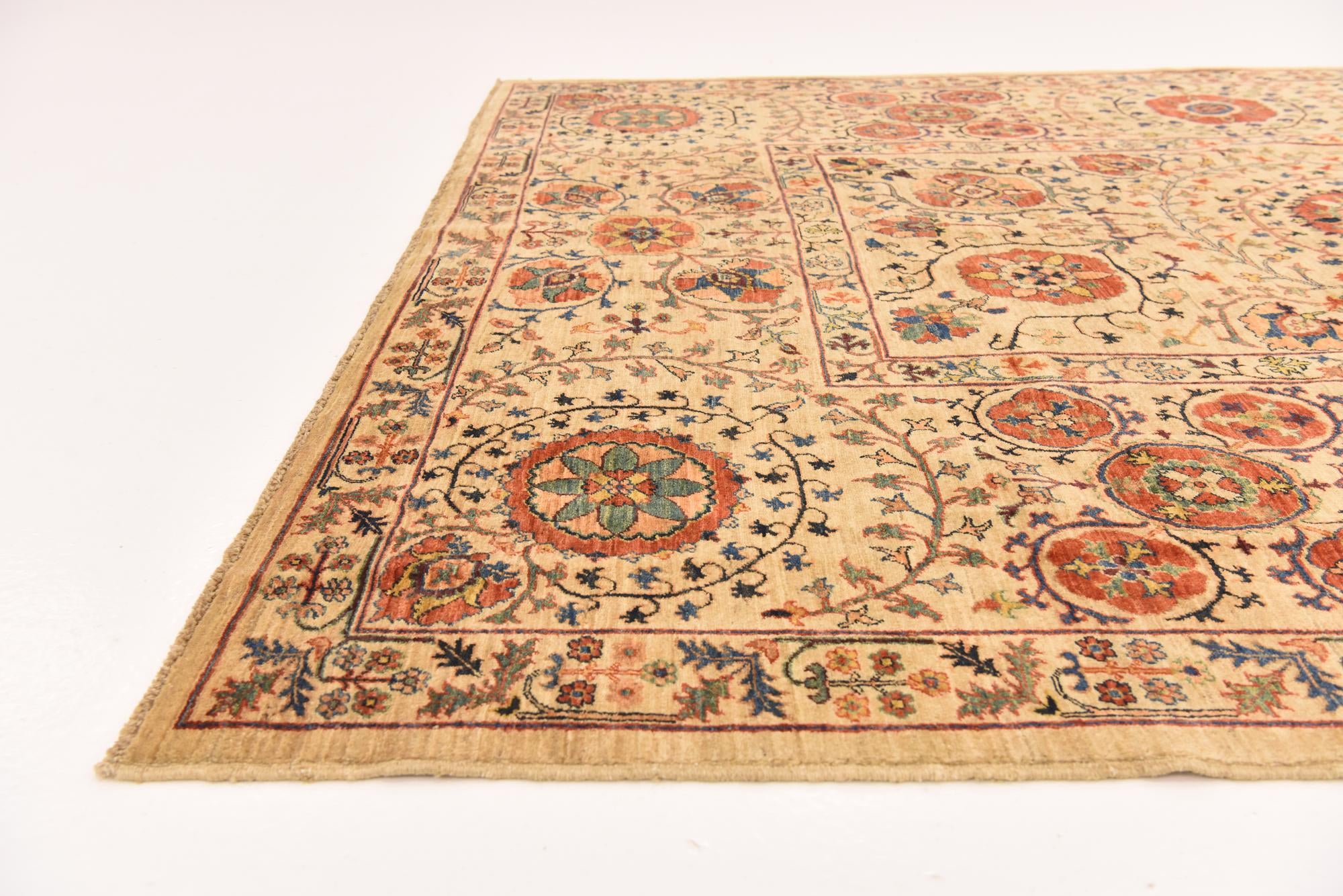 6' 2 x 8' 2 Hand Knotted Ariana Ziegler Oriental Rug