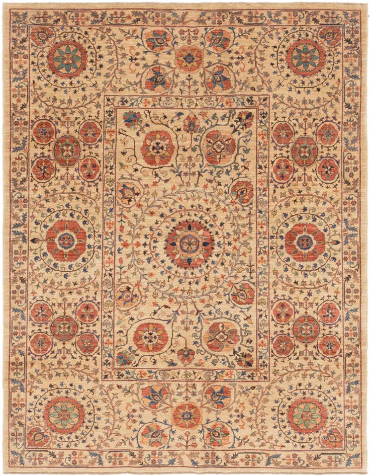 Detail image of 6' 2 x 8' 2 Hand Knotted Ariana Ziegler Oriental Rug
