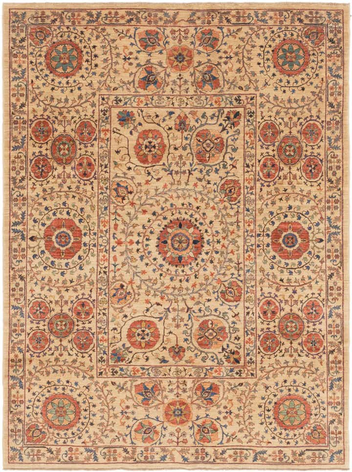 6' 2 x 8' 2 Hand Knotted Ariana Ziegler Oriental Rug