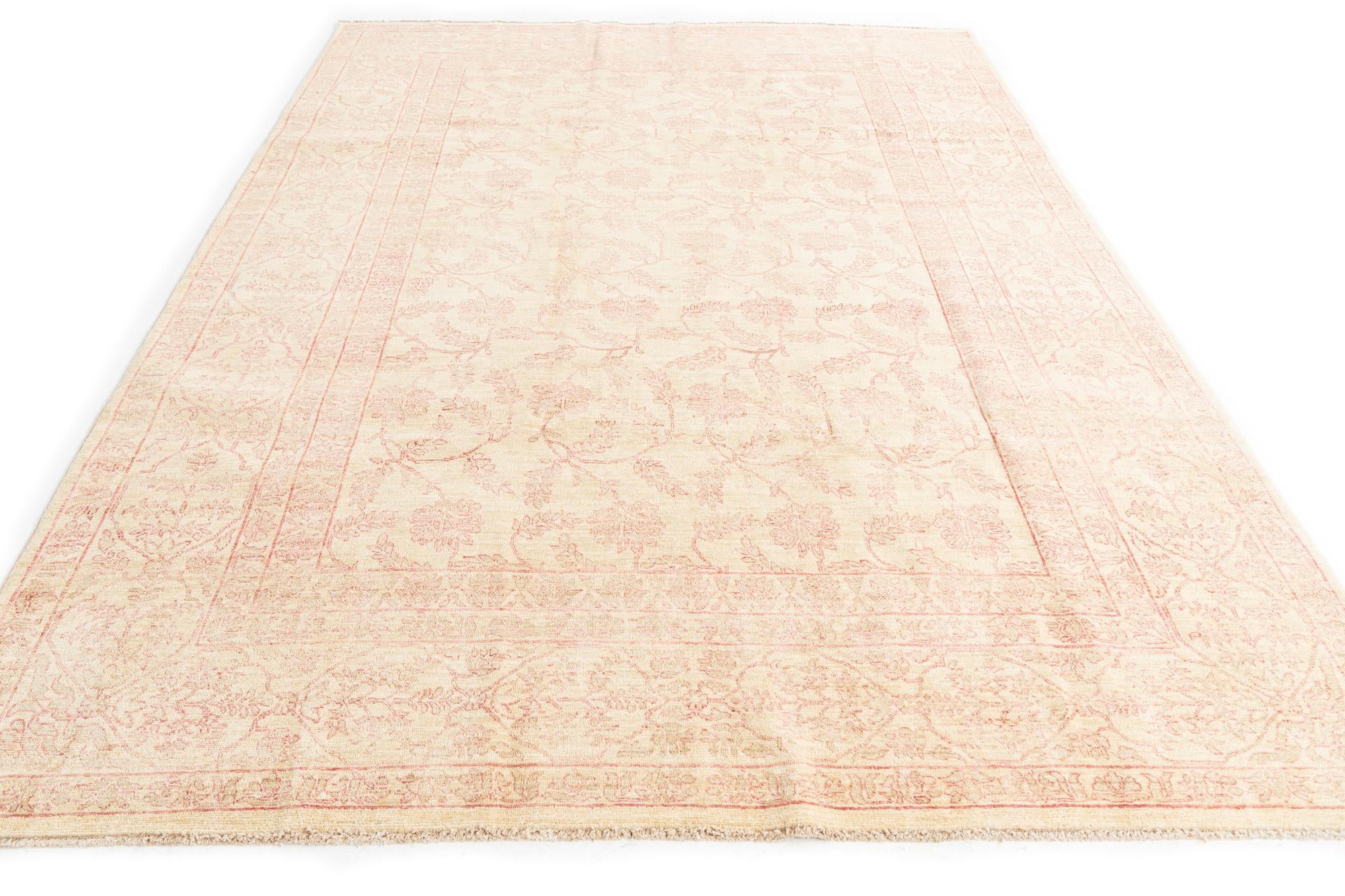 6' 10 x 9' 7 Hand Knotted Ariana Ziegler Oriental Rug
