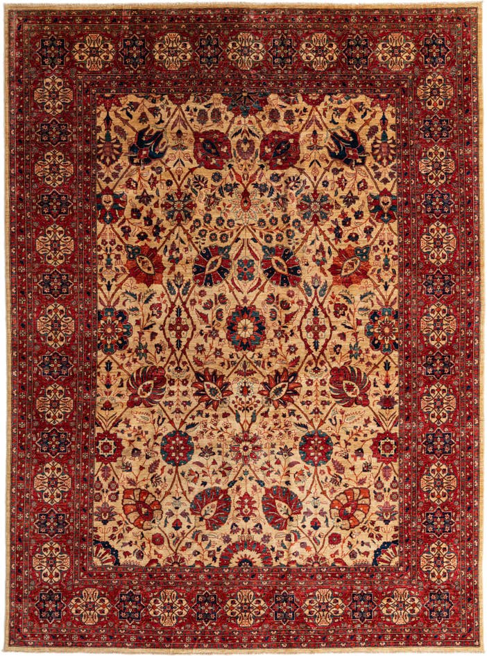 Detail image of 9' x 12' Hand Knotted Ariana Ziegler Oriental Rug
