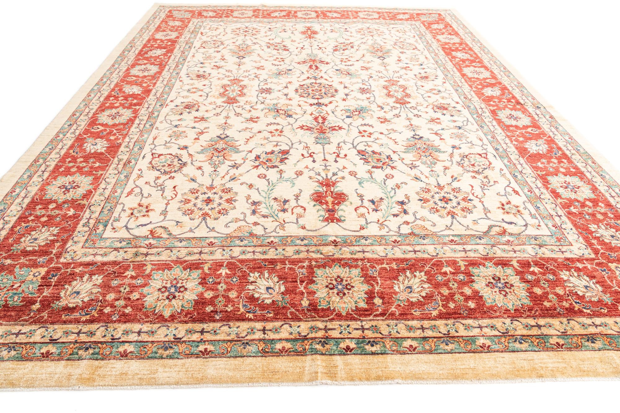 10' x 13' 4 Hand Knotted Ariana Ziegler Oriental Rug