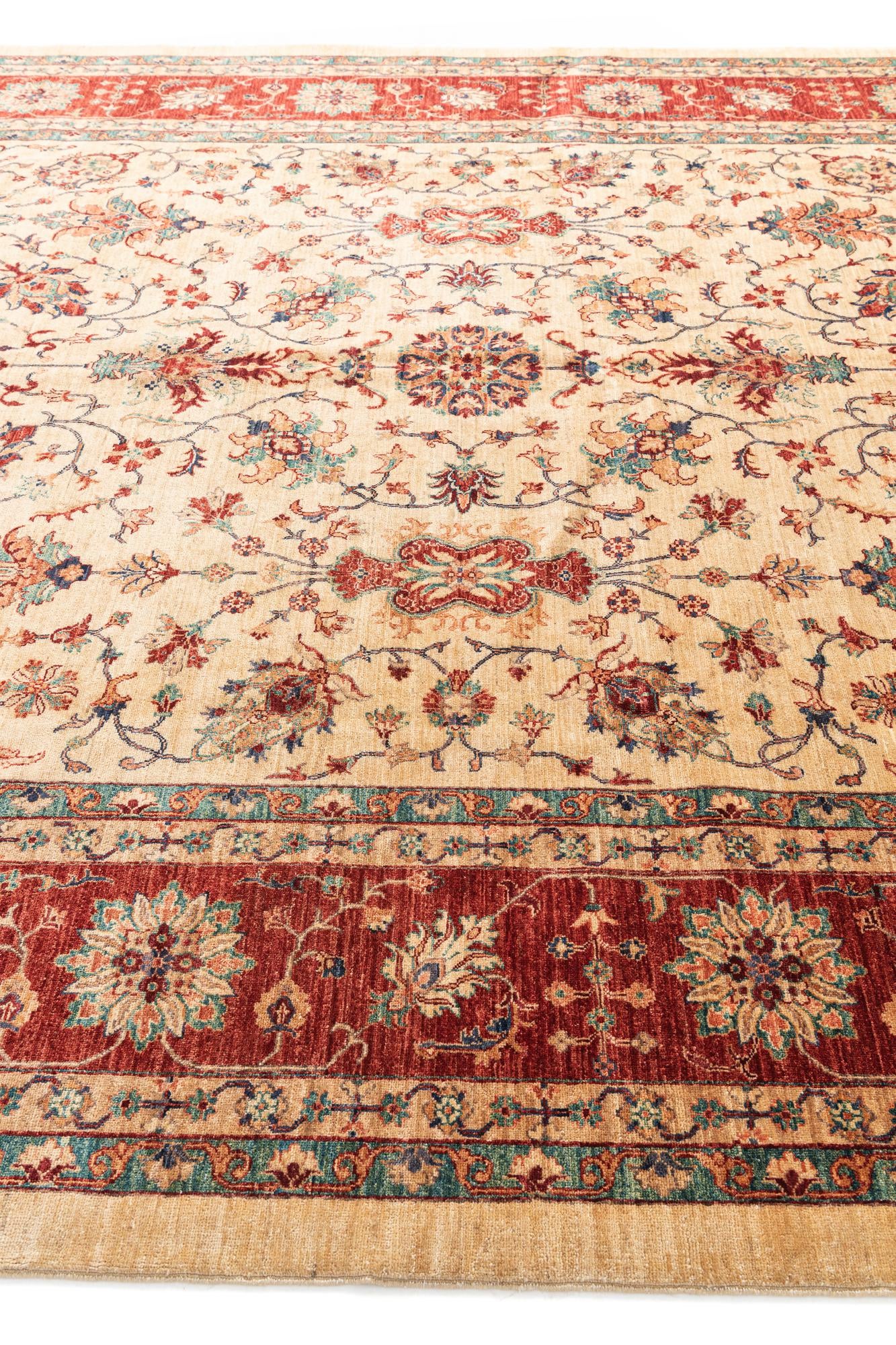 10' x 13' 4 Hand Knotted Ariana Ziegler Oriental Rug