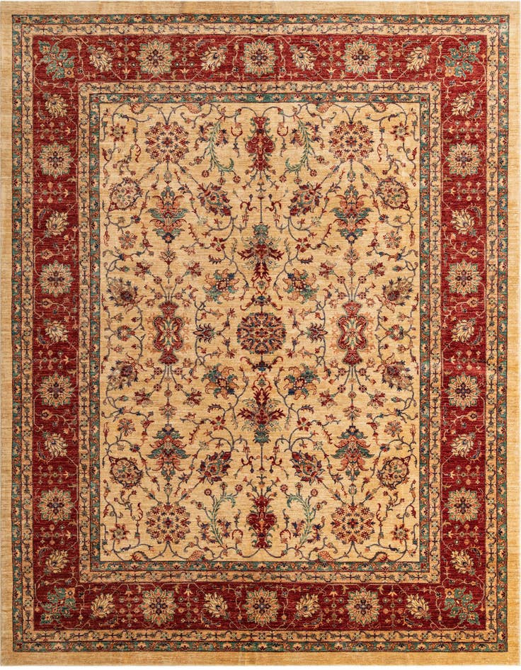 Detail image of 10' x 13' 4 Hand Knotted Ariana Ziegler Oriental Rug