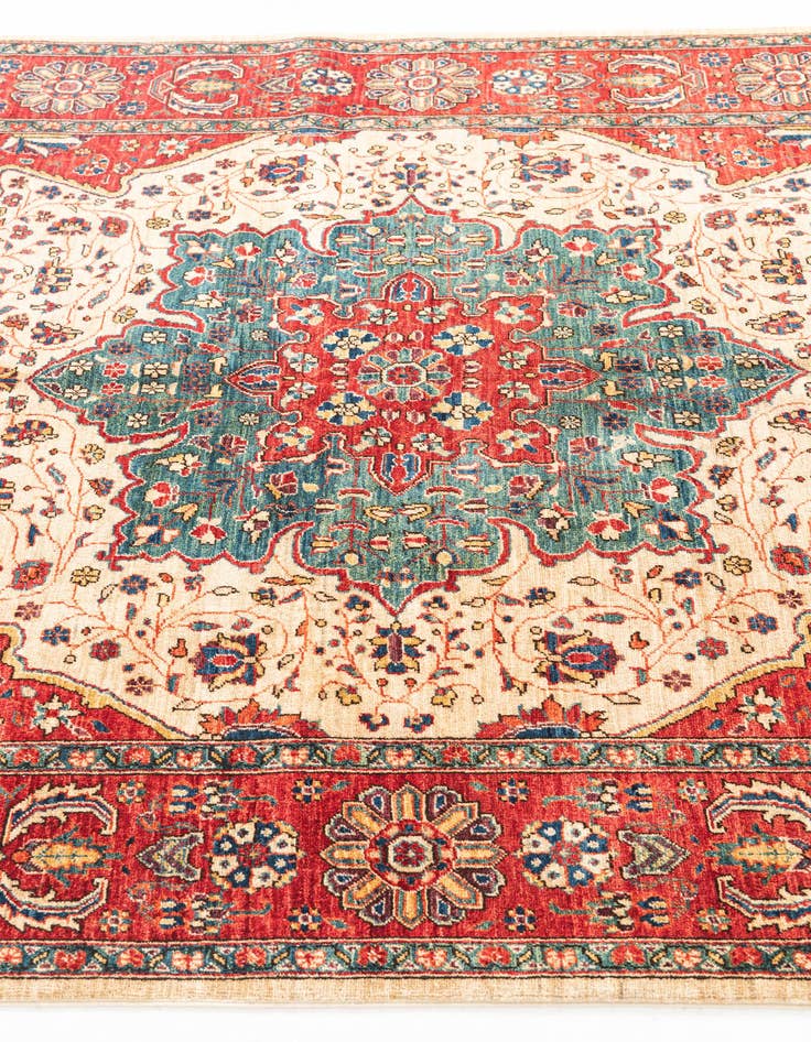 Detail image of 5' x 7'  Hand Knotted Ariana Ziegler Oriental Rug