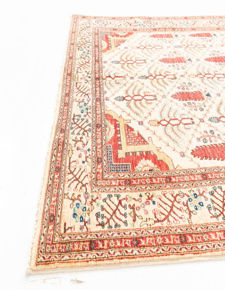 Detail image of 5' x 6' 6  Hand Knotted Ariana Ziegler Oriental Rug