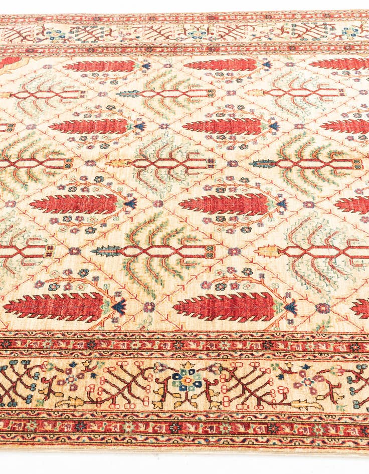 Detail image of 5' x 6' 6  Hand Knotted Ariana Ziegler Oriental Rug