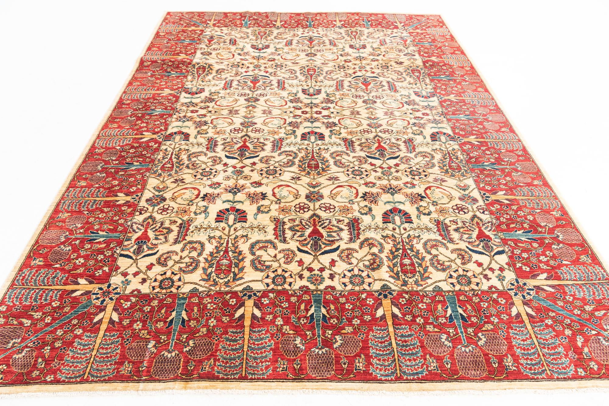 7' x 9' 7 Hand Knotted Ariana Ziegler Oriental Rug